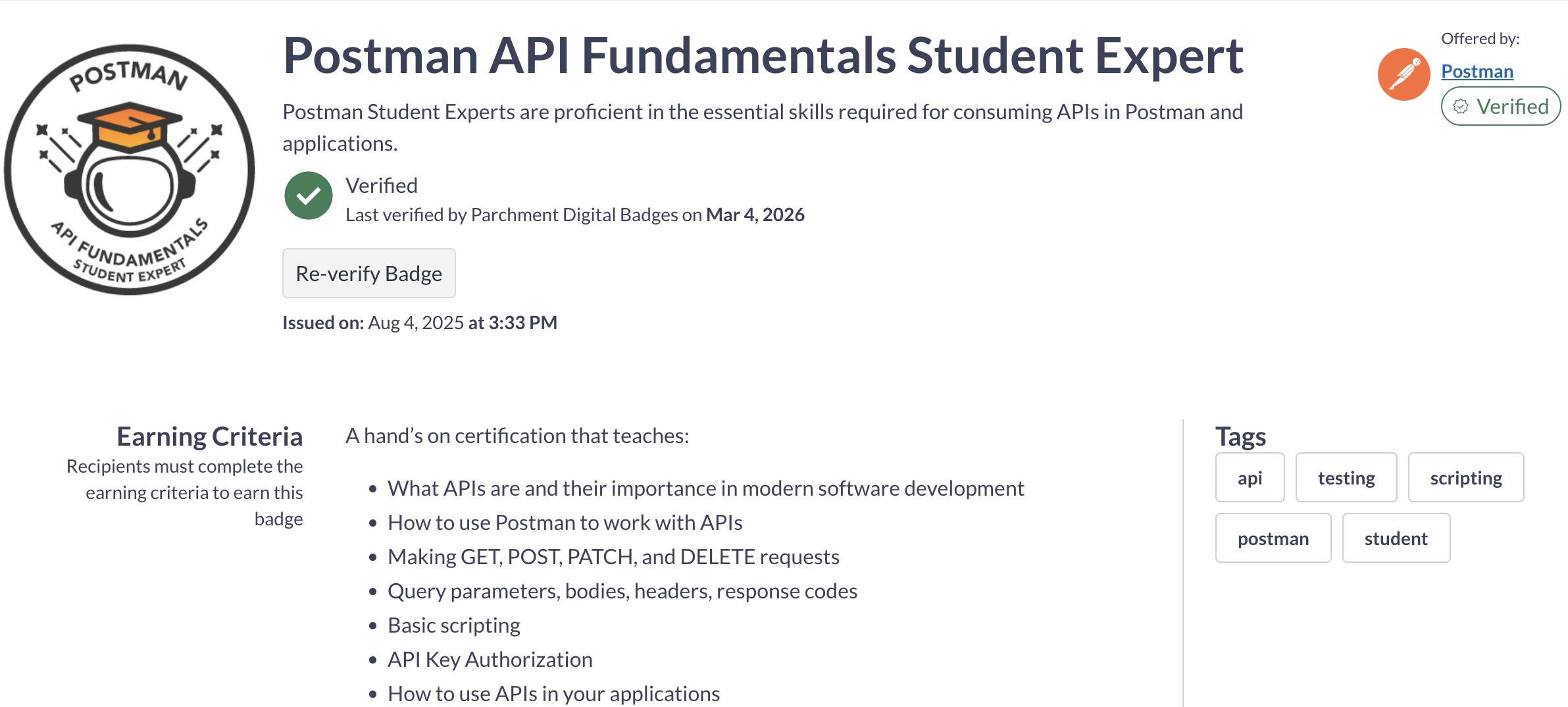Postman API Fundamentals